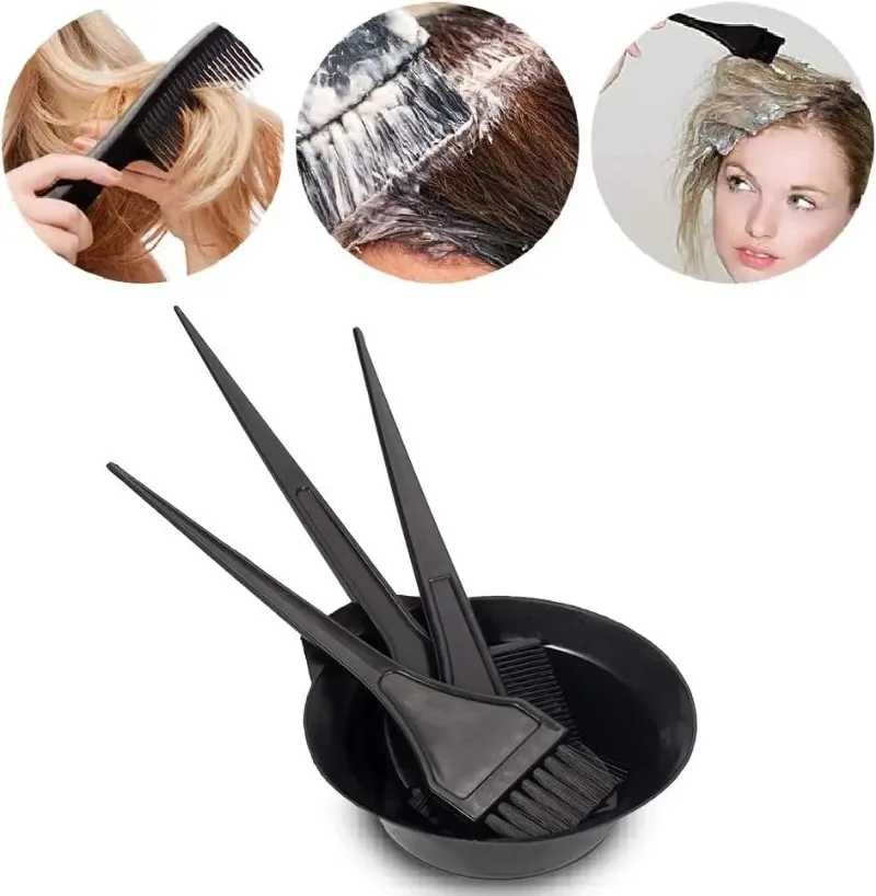 4pc Hair Coloring Kit, Hair Dye Brush, Tools for Hair Coloring Kit–Professional Dyeing Tools Set –Perfect for DIY and Salon Use thumbnail 2