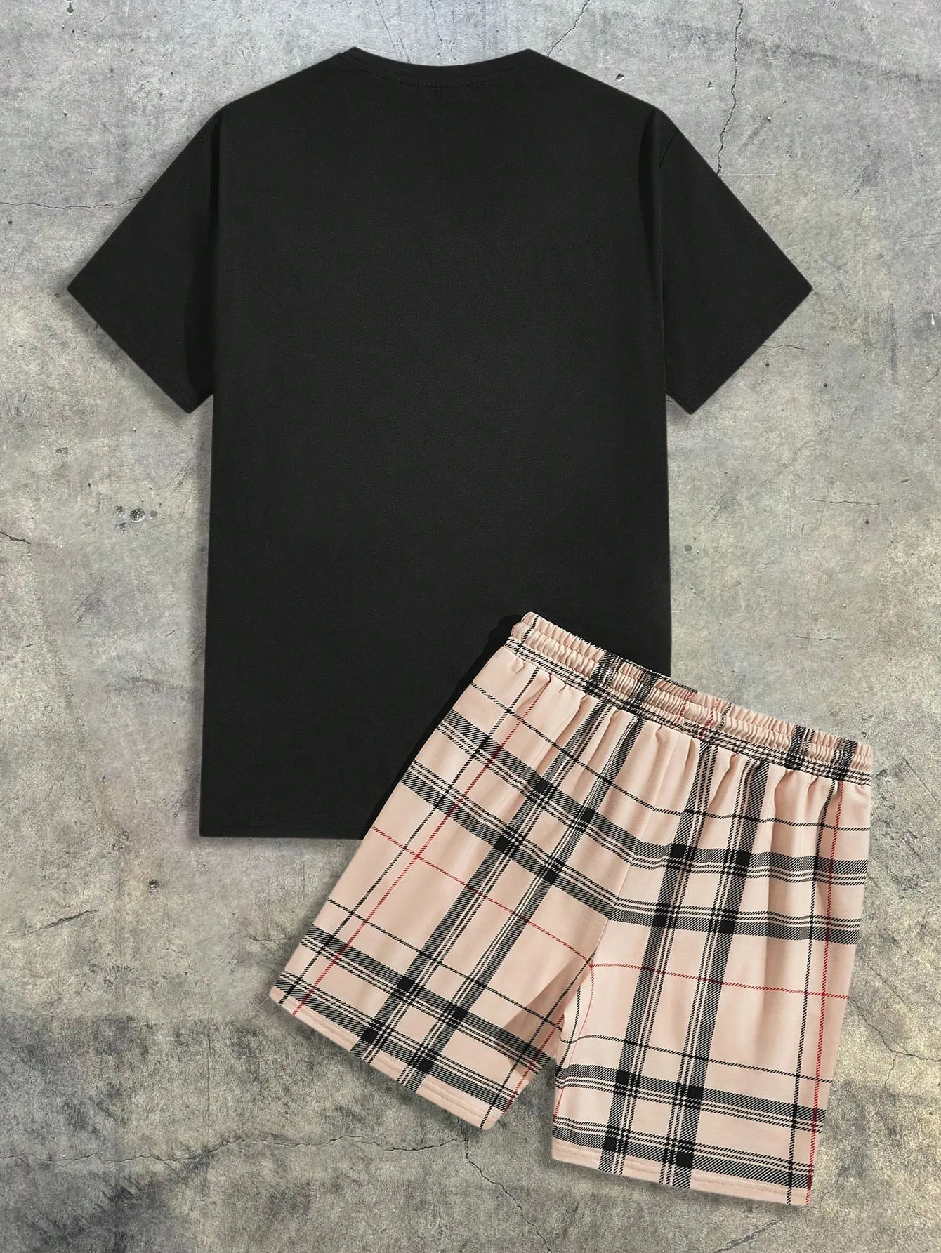 2026 Summer Men's Short-Sleeved Shorts Set with Bear Print Breathable Lightweight Casual Fashionable Outdoor Men's Clothing thumbnail 2