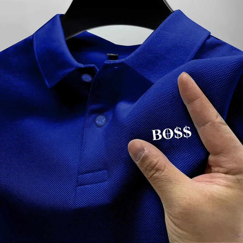 2026 Men's Short-Sleeved Round-Neck Shirt, Durable, Breathable, Casual, Fashionable, Business, Sporty, Summer, High-neck, New St thumbnail 5