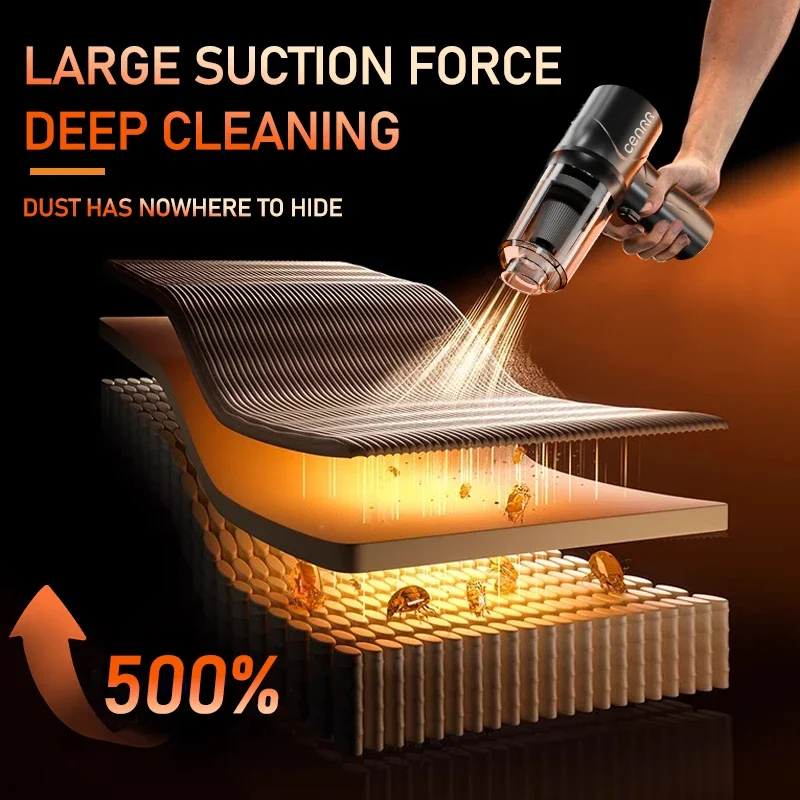 CENRR Car Vacuum Cleaner 895000PA Cordless Powerful Wireless Cleaner Cleaning Machine HandHeld Portable Vacuum Cleaner fo Car thumbnail 4