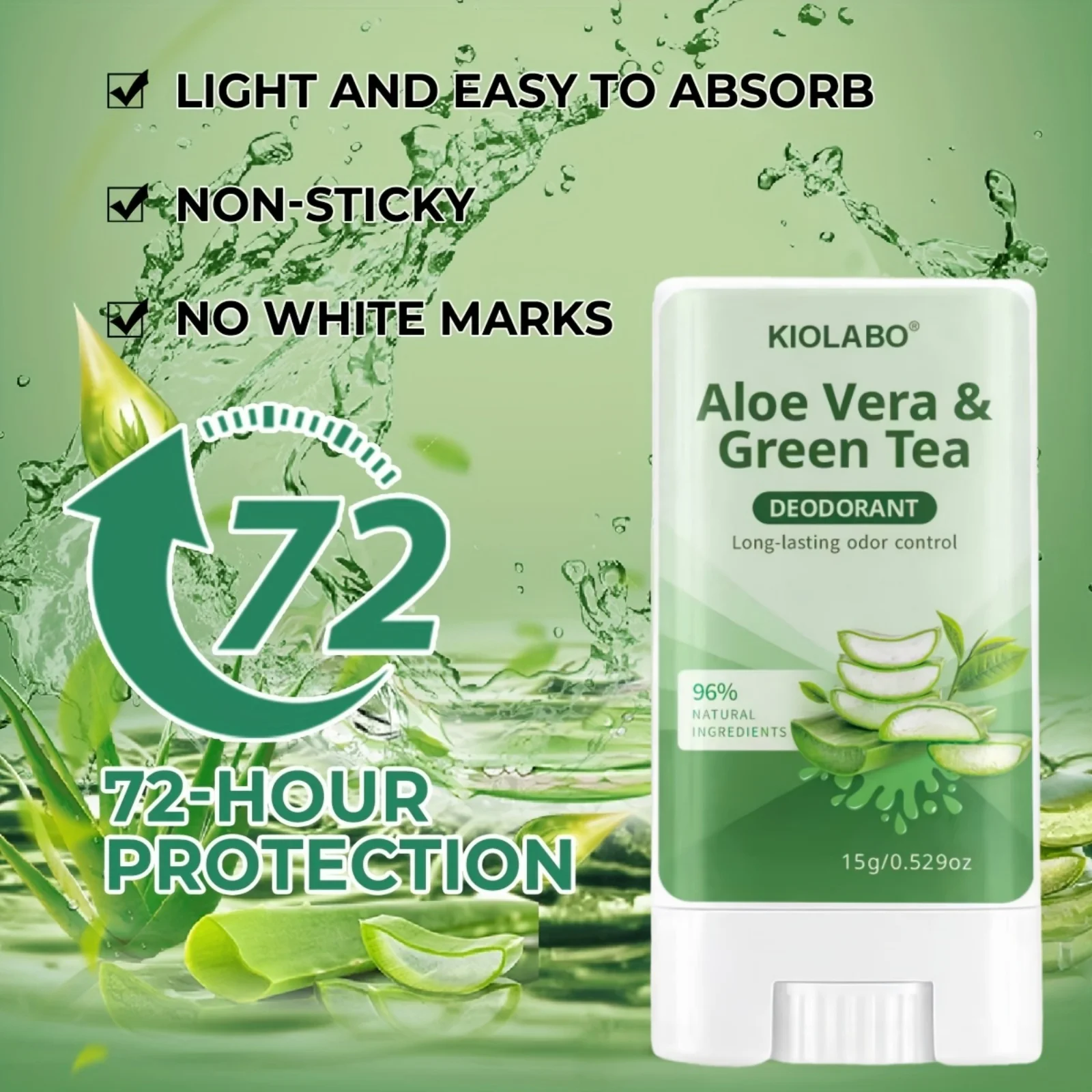 72 hour long-lasting deodorizing, 15g deodorizing and antiperspirant cream, keeps you fresh and dry all day long thumbnail 3