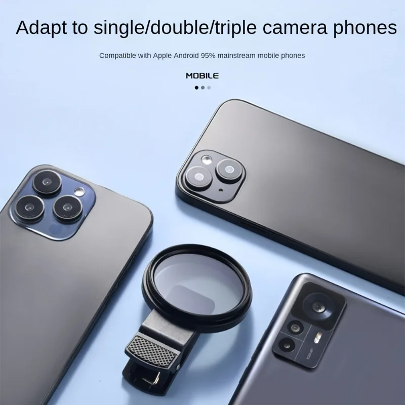 52mm CPL Clip-On Phone Camera Filter, Ultra-Thin Polarizer for Glare Reduction & Landscape Photography thumbnail 2