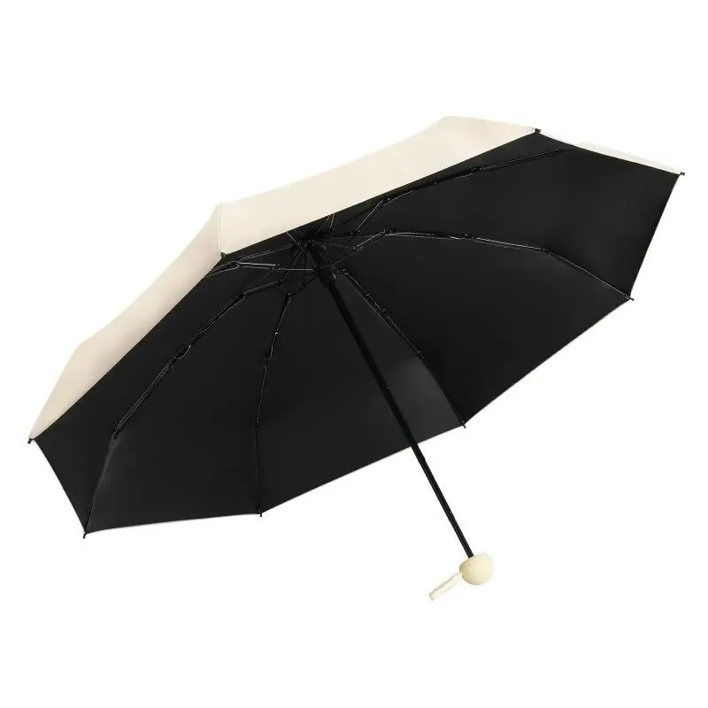 Compact Travel Mini Umbrella Uv Protection Umbrella 5 Fold Ultra Lightweight Sunshade Umbrellas Protable Manual thumbnail 6