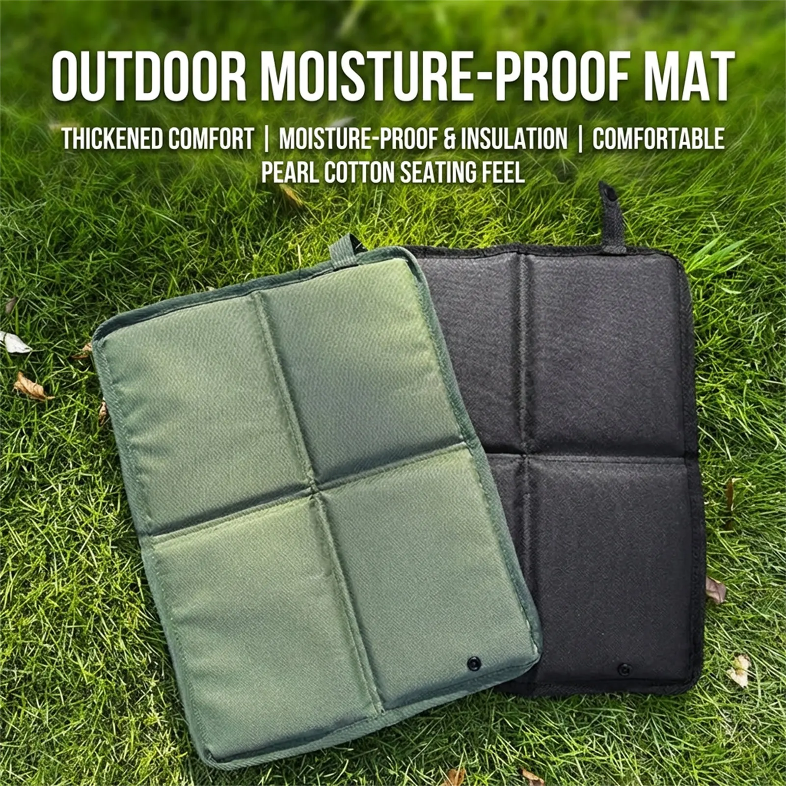 Oxford Cloth Folding Camping Seat Pad Waterproof Thickened Portable for Hiking Trekking Outdoor Seat Pad