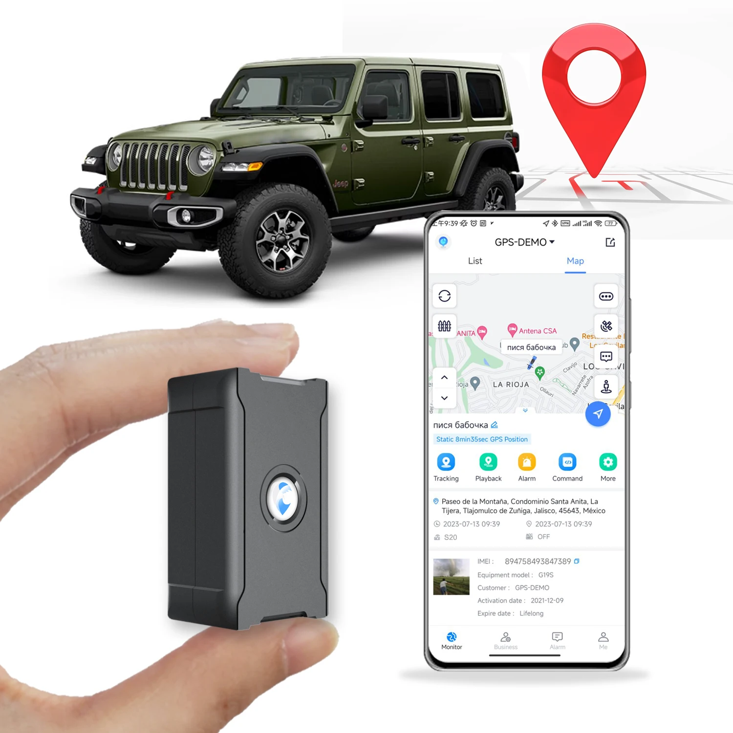 Magnetic Mini GPS Tracker for Car Locator with Sim Anti Theft