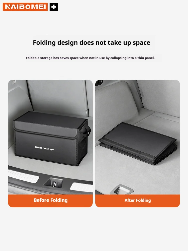 Car Trunk Foldable Storage Box Multi-Purpose Storage Organizer Bag Large-Capacity Stowing Tidying Bag For Land Rover Discovery thumbnail 5
