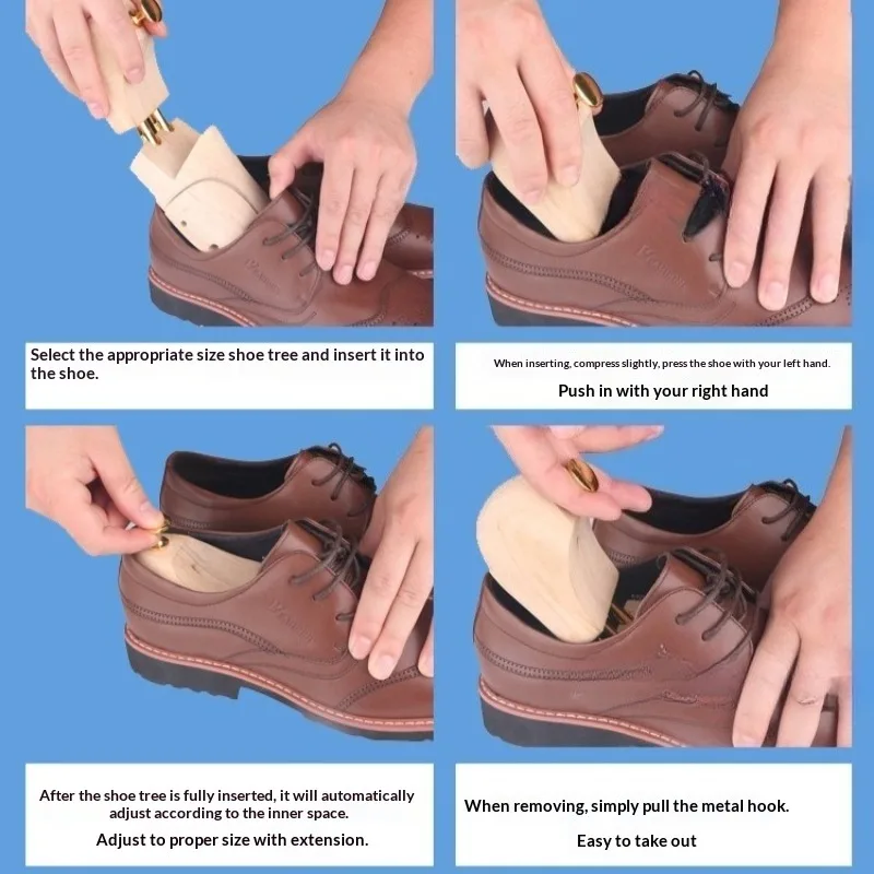 Adjustable Shoe Trees for Men & Women, Anti-Wrinkle Shoe Shapers and Keepers for Shoe Care & Shape Preservation thumbnail 3