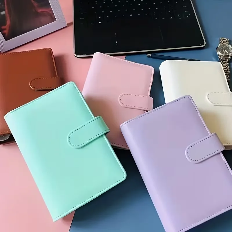 New Vintage Refillable Notebook File Folder Notepad Cover Leather Ring Binder Office Supplies thumbnail 4