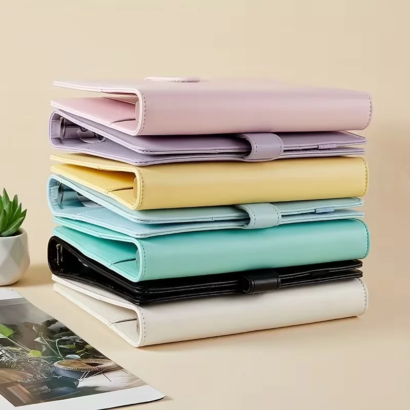 New Vintage Refillable Notebook File Folder Notepad Cover Leather Ring Binder Office Supplies thumbnail 5