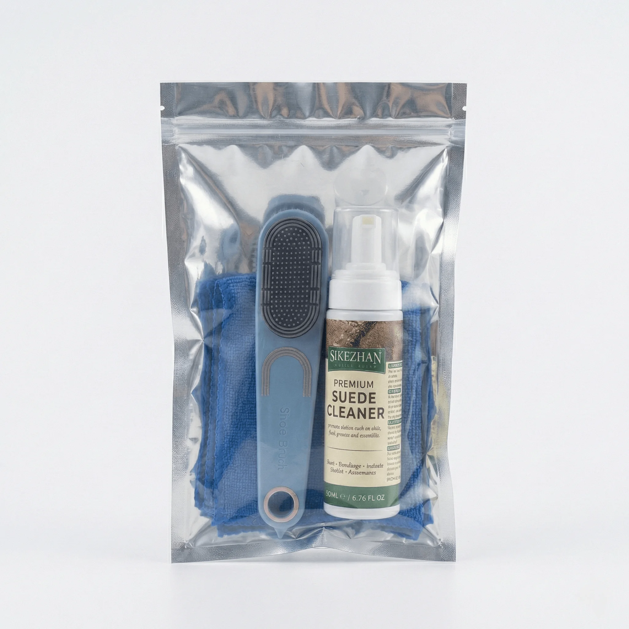 Suede Nubuck Shoe Cleaner Kit Foam Cleanser & Brush Towel Set for Sneakers Boots Bags Leather Jackets Care Premium Cleaning Tool thumbnail 5