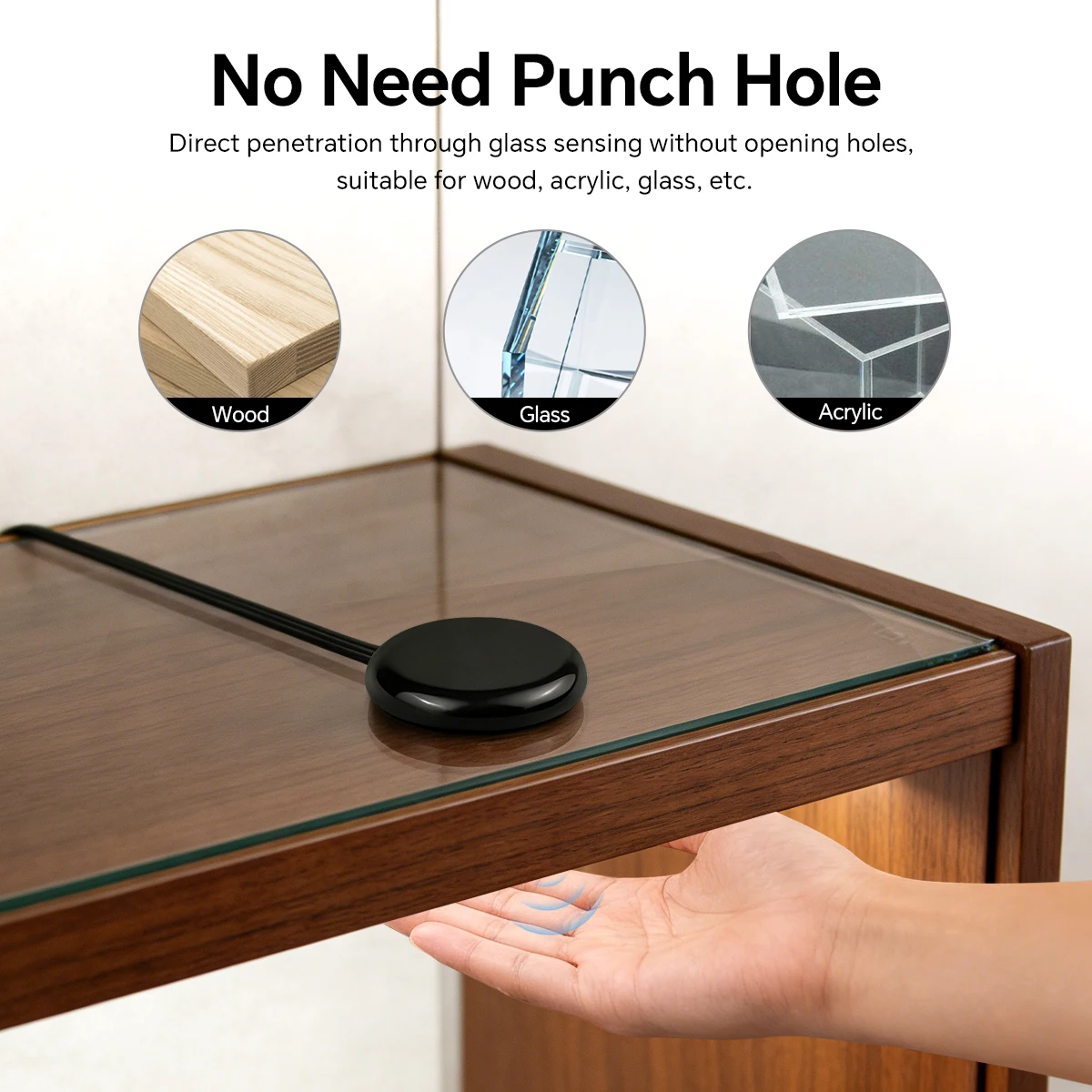 Wood Dimmable Touch Sensor Under Cabinet Collection Display COB LED Strip Light Black PCB TV Backlight Grille Wall Panel Decor thumbnail 6