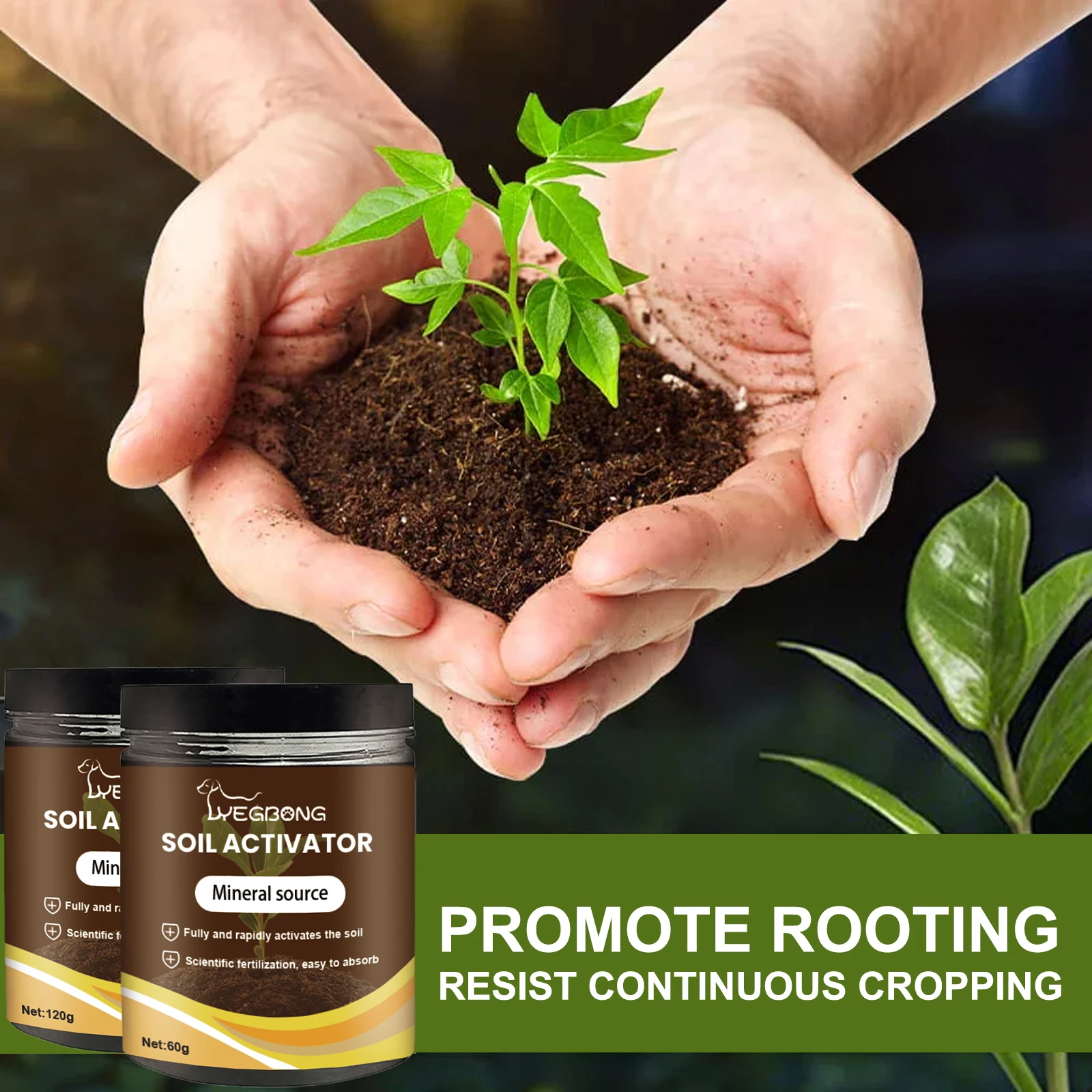 Soil Activator Mineral Source Garden Nutrient Soil Loosen Soil Prevent Compaction Promote Root Health Growth Flower Fertilizer thumbnail 4