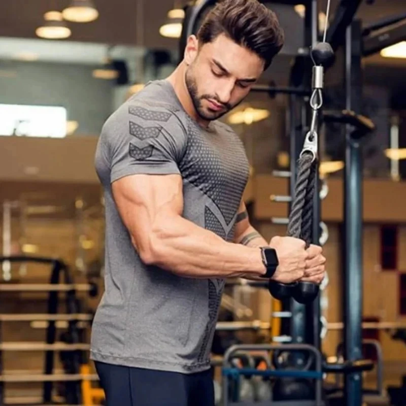 2026 Summer Men Compression T-shirt men Training Sportswear Male Gyms Running tops short sleeve fitness men Sports t-shirts thumbnail 6