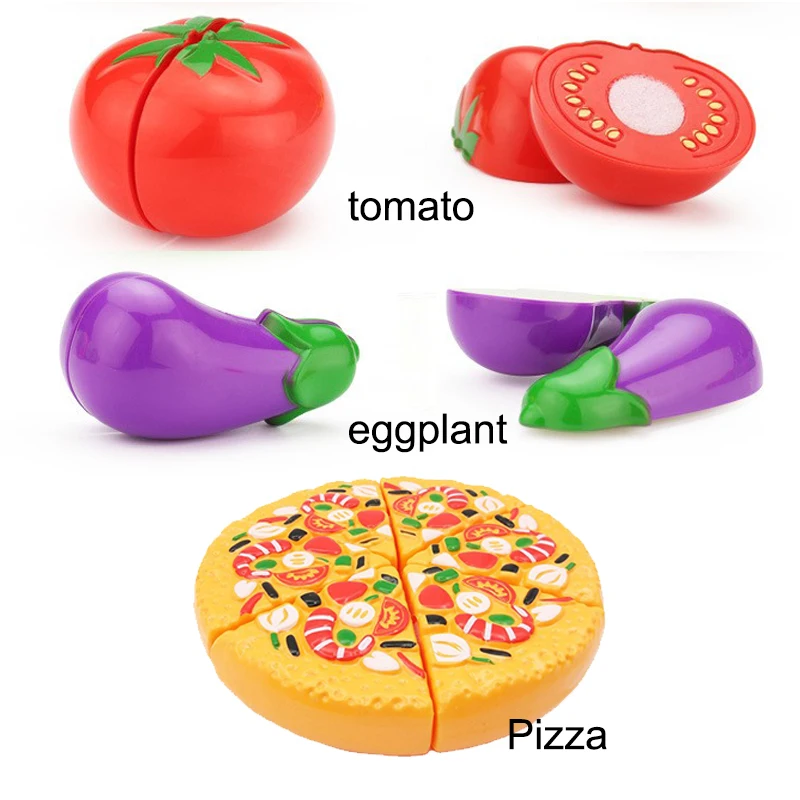 Fun vegetable cutting food, fruit and vegetable toys, play house sets, early basic skilldevelopment, as holiday gifts thumbnail 6