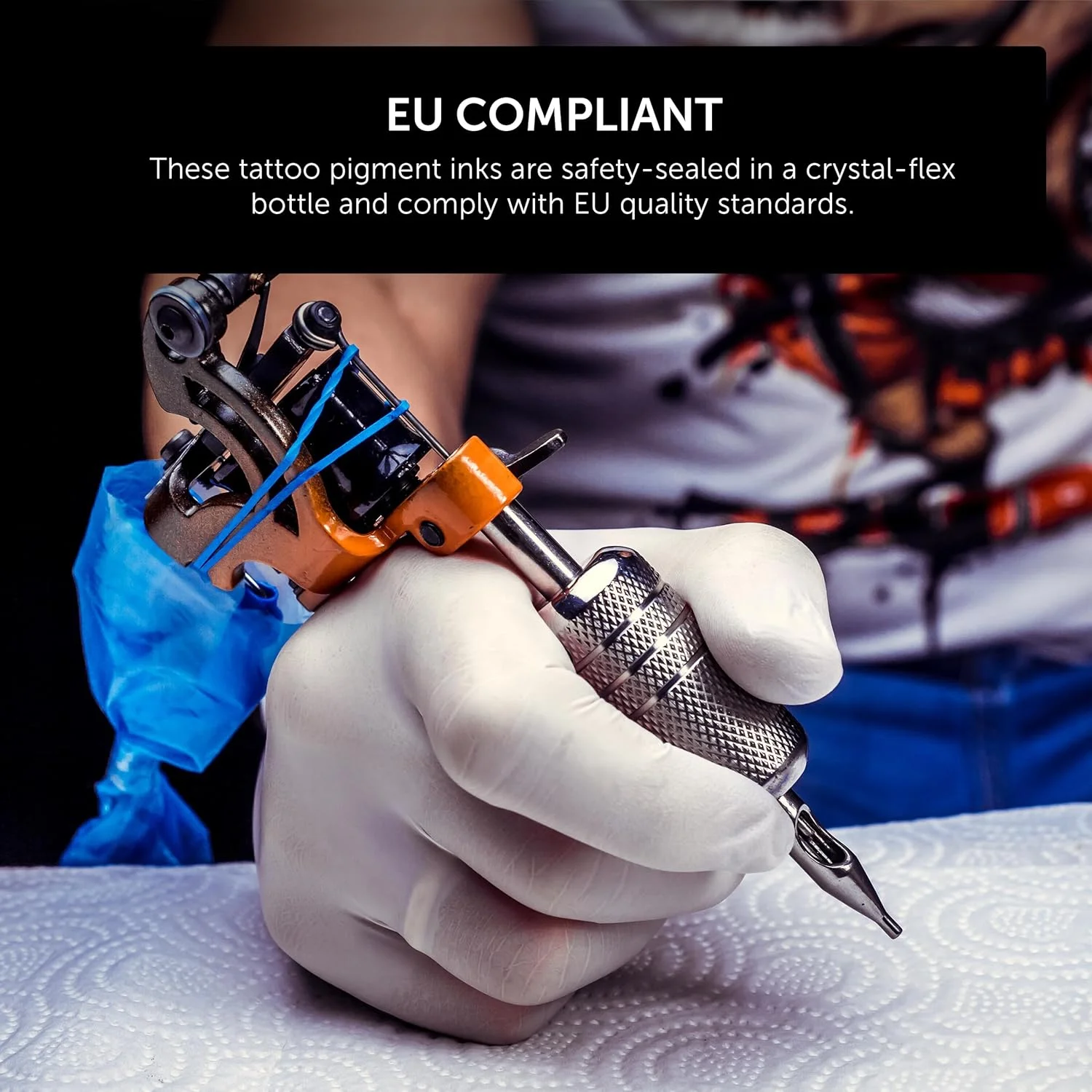 15ML Everest Orange Tattoo Ink Body Art Tattoo Ink Vibrant Vegan Long Lasting No Color Loss Professional Tattoo Ink 0.5oz Bottle thumbnail 4
