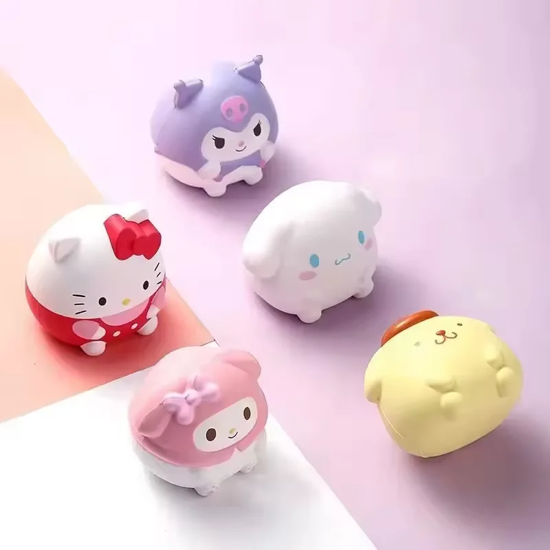Sanrio Cute Stress Relief Toys Cinnamoroll Kawaii Plush Anime Cartoon Kids Stress Relieving Handheld Therapy Figurine Gift thumbnail 5