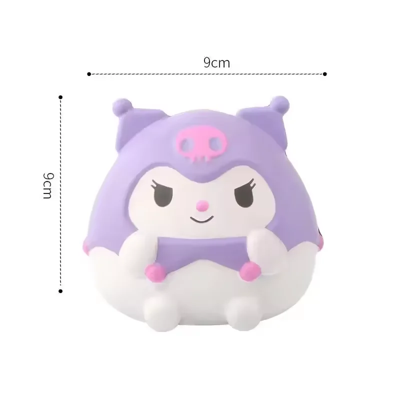 Sanrio Cute Stress Relief Toys Cinnamoroll Kawaii Plush Anime Cartoon Kids Stress Relieving Handheld Therapy Figurine Gift thumbnail 3