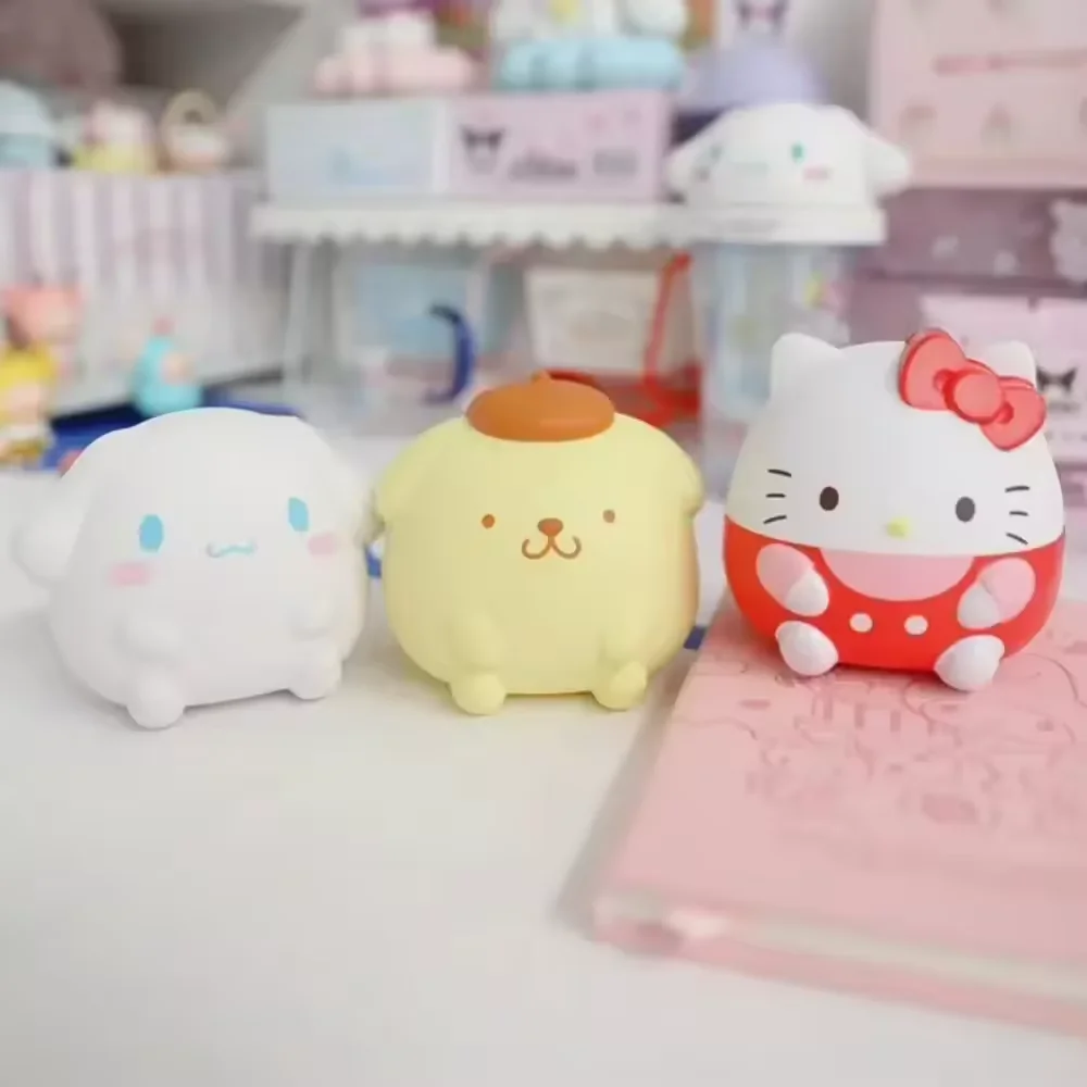Sanrio Cute Stress Relief Toys Cinnamoroll Kawaii Plush Anime Cartoon Kids Stress Relieving Handheld Therapy Figurine Gift thumbnail 4