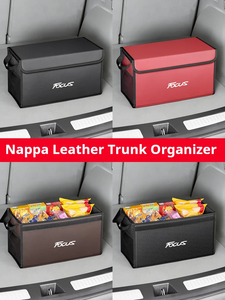 Car Trunk Foldable Storage Box Multi-Purpose Storage Organizer Bag Large-Capacity Stowing Tidying Bag For Ford Focus thumbnail 2