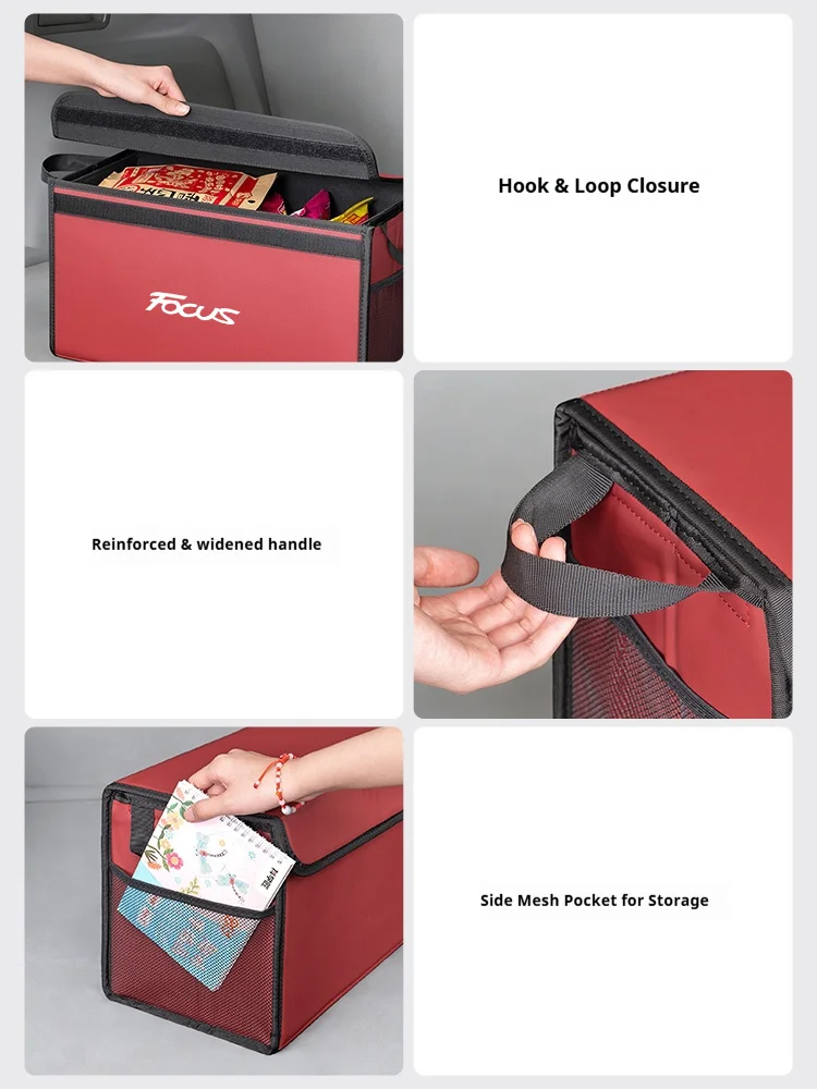 Car Trunk Foldable Storage Box Multi-Purpose Storage Organizer Bag Large-Capacity Stowing Tidying Bag For Ford Focus thumbnail 6