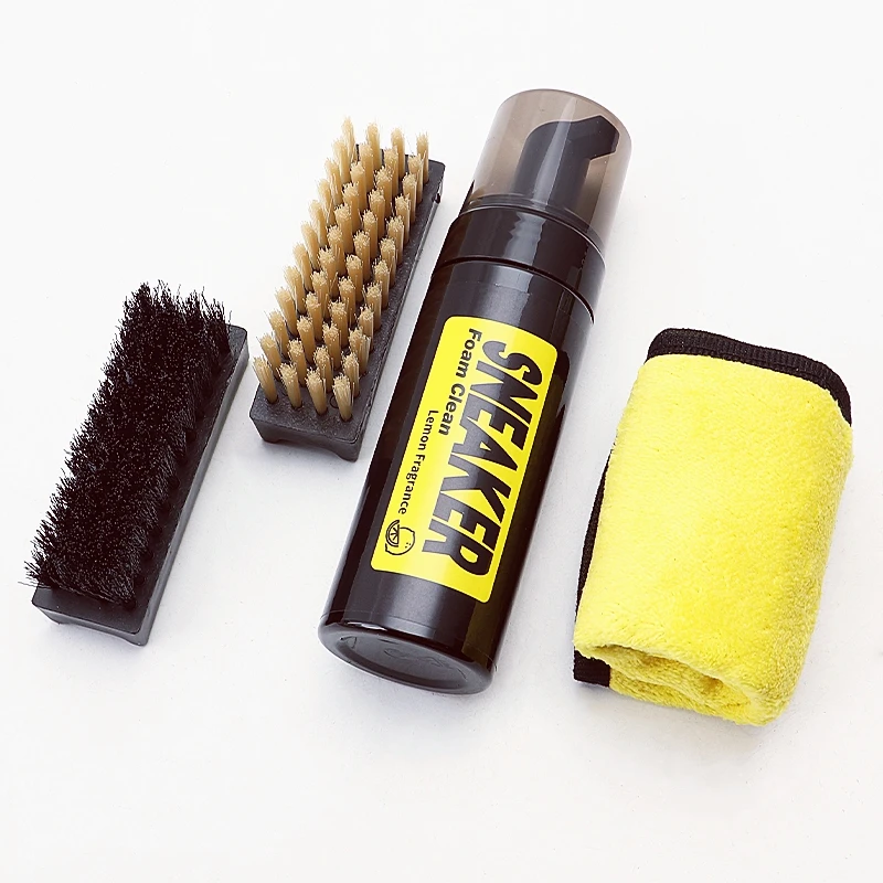 White Shoe Cleaner Foam Dry Cleaning Kit 150ML Waterless Foam Sneaker Cleaner Shoe Brush and Cleaning Cloth Set thumbnail 6