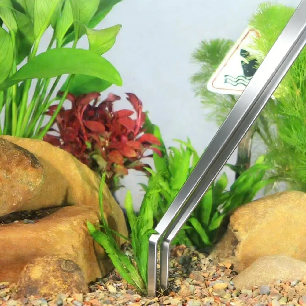 Stainless Steel Fish Tank Plants Tools Aquarium Cleaning Tools Scissors Tweezers Wave Scissors Pet Aquarium Supplies Accessories thumbnail 6