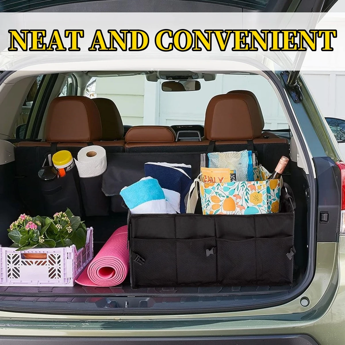 Big Capacity Collapsible Car Storage Box Trunk Cargo Case Repair Tools Holder Auto Organizer Automotive Accessories Universal thumbnail 6