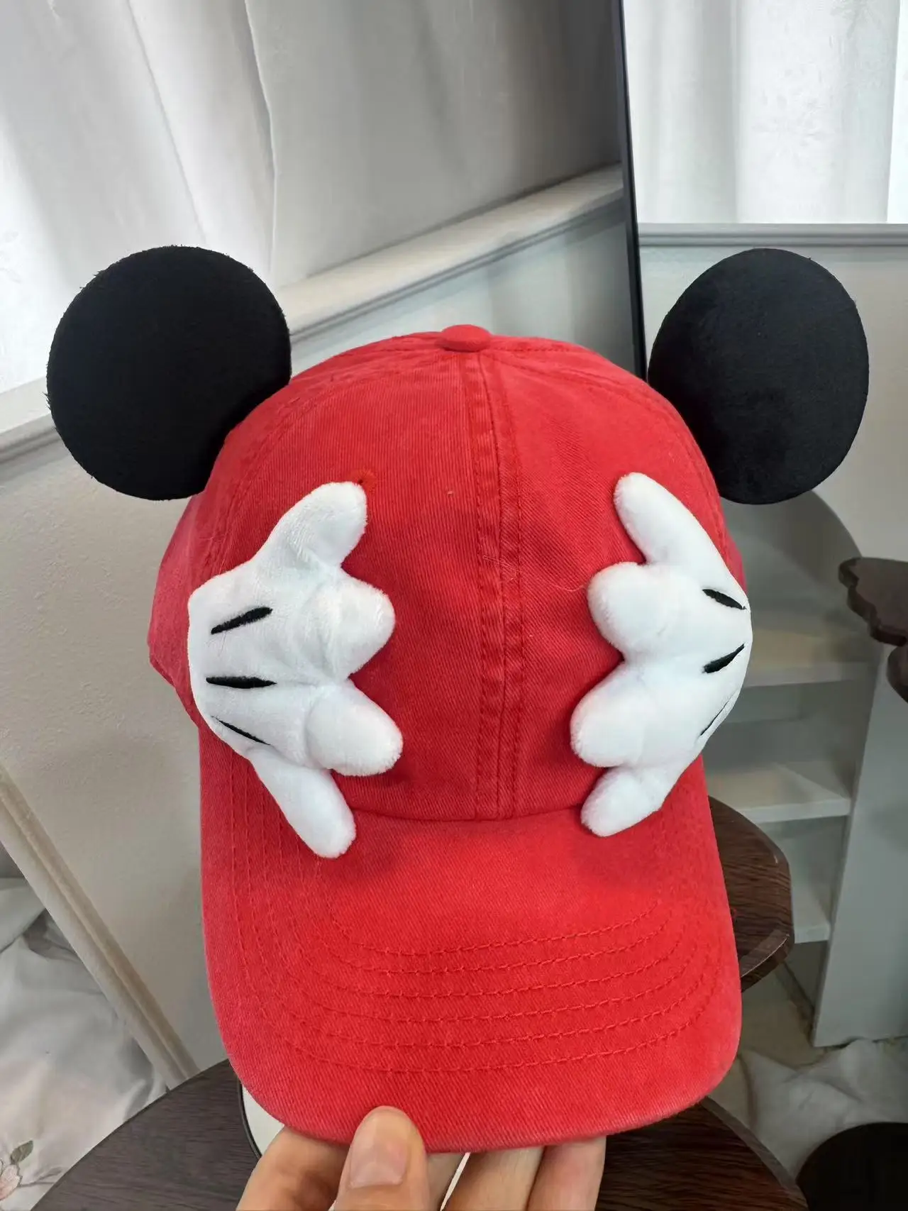 Disney Mickey Mouse Big Ears Shape Hug Anime Figure Baseball Cap Dress Up Cotton Polyester Kids Cartoon Peaked Cap Birthday Gift thumbnail 3