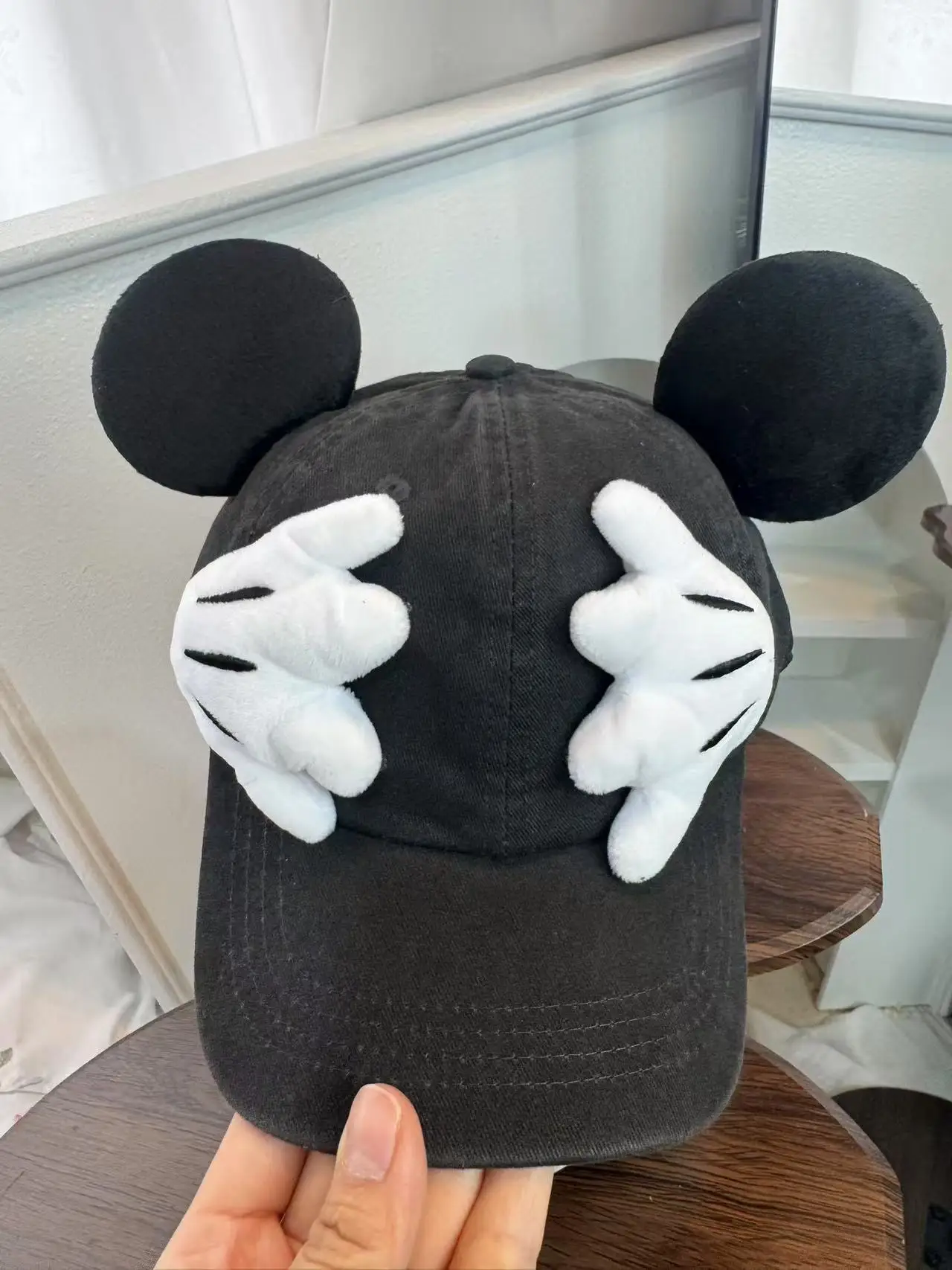 Disney Mickey Mouse Big Ears Shape Hug Anime Figure Baseball Cap Dress Up Cotton Polyester Kids Cartoon Peaked Cap Birthday Gift thumbnail 2