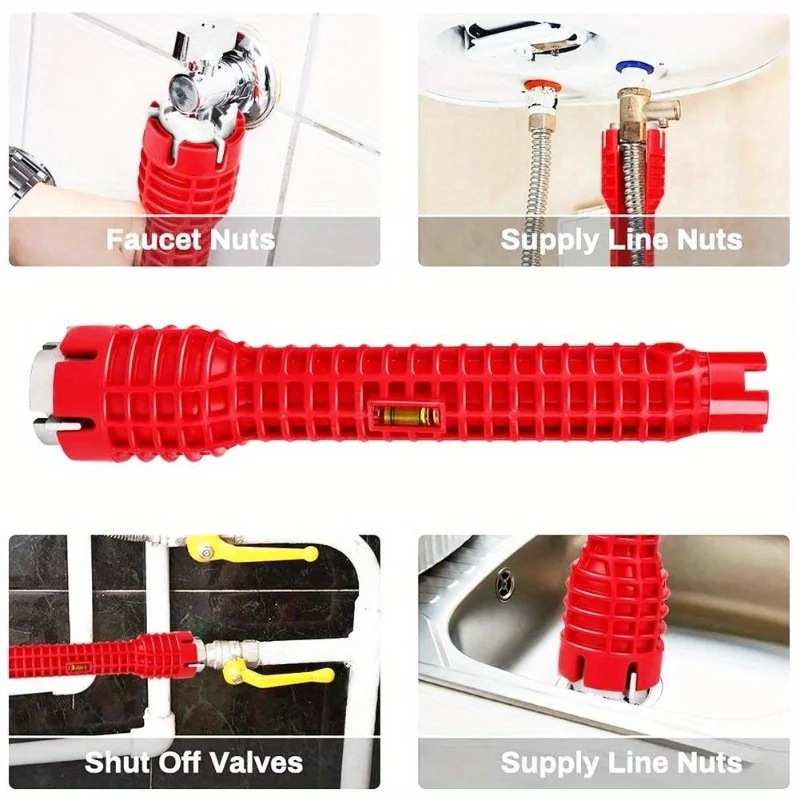 5-in-1 & 8-in-1 Multifunctional Sink Wrench - Easy Bathroom Installation & Repair Tool thumbnail 4
