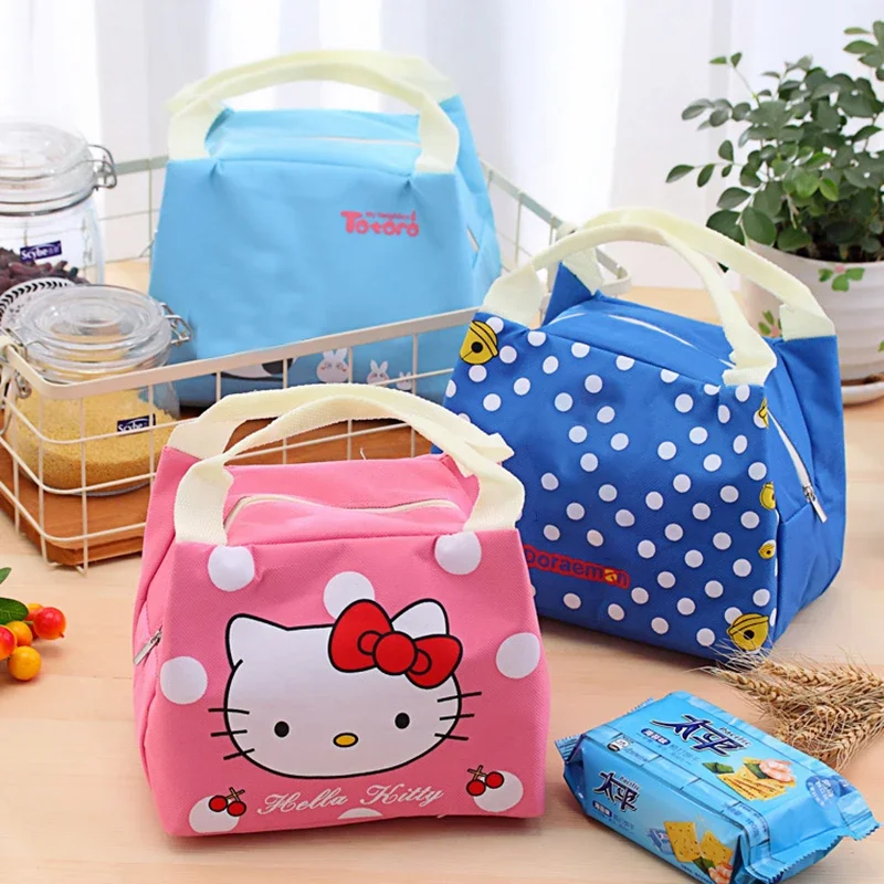 Hello Kitty Lunch Bag for Women Aluminum Foil Thickened Handheld Bento Bag Cute Kitty IP Insulated Tote Perfect thumbnail 3