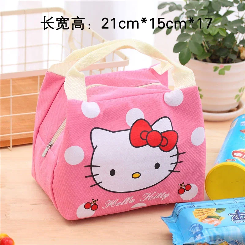 Hello Kitty Lunch Bag for Women Aluminum Foil Thickened Handheld Bento Bag Cute Kitty IP Insulated Tote Perfect thumbnail 5