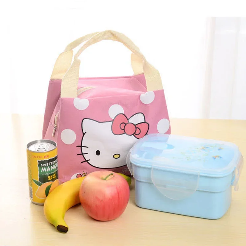 Hello Kitty Lunch Bag for Women Aluminum Foil Thickened Handheld Bento Bag Cute Kitty IP Insulated Tote Perfect thumbnail 4
