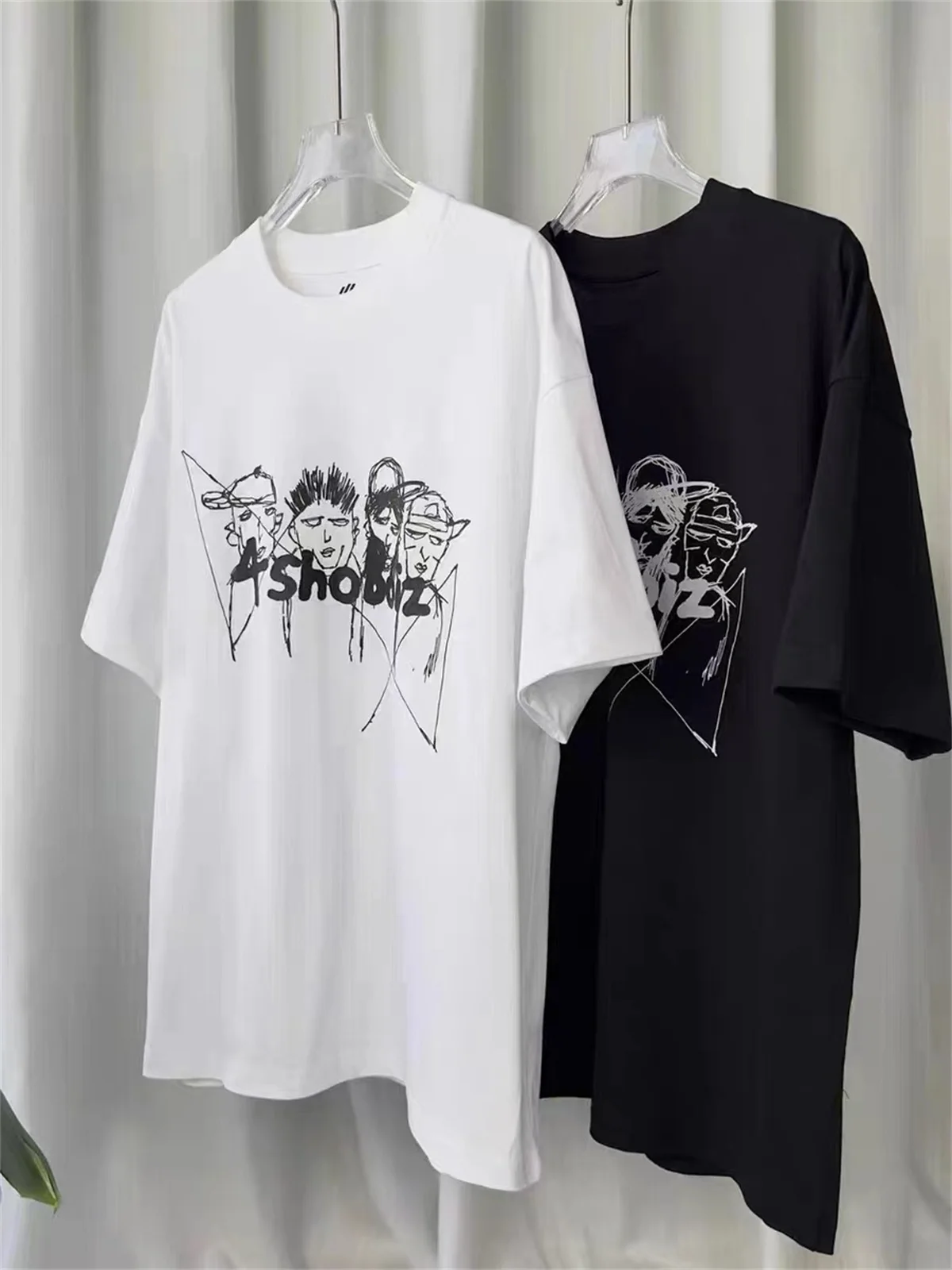 LNGSHOT Member Portrait Graphic T-Shirt Ohyuan Woojin Louis Ryul Kpop Fashion Retro Shirt Summer Men'S Women'S Beach T-Shirts thumbnail 2
