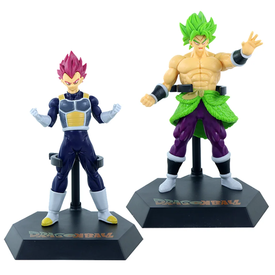 Anime Dragon Ball Z 18-20CM Super Saiyan Son Goku Broly Vegeta Anime Action Figure Model Gifts Collectible Figurines for Kids thumbnail 6