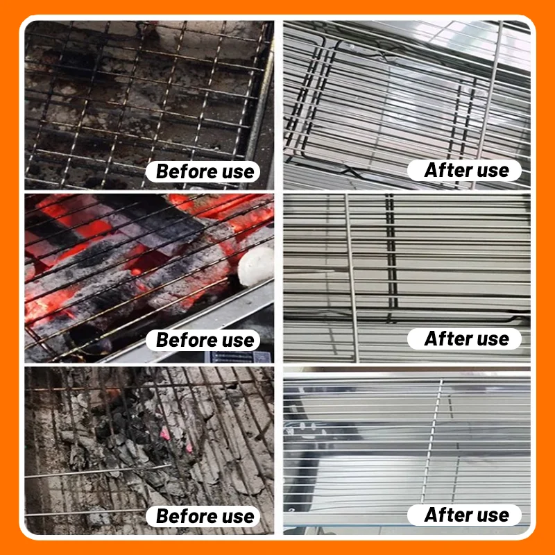 KJM 100ML Barbecue Grill Cleaner - Rapid Grease Breakdown Spray, Powerful Stain Removal Without Damaging Grill Surfaces thumbnail 5