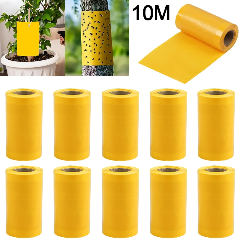 10Mx10CM Double-Sided Adhesive Insect Barrier Tape Insect Proof Trap Home Garden Supplies Pest Control Prevent Aphid Ants