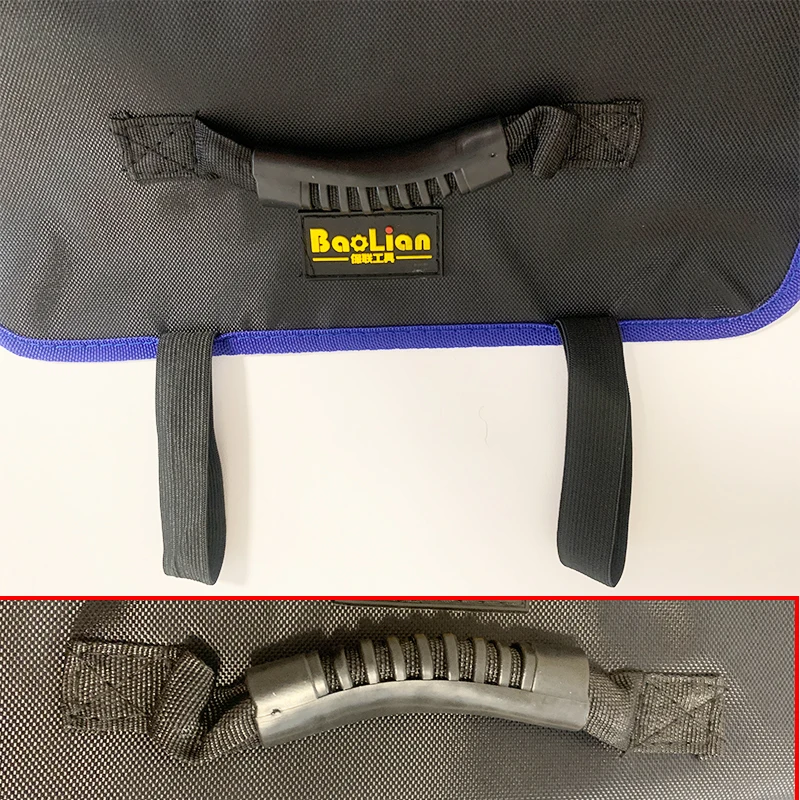 Oxford Canvas Folding Wrench Roll Storage Kit - Waterproof Hammer Electrician Bag Tool Organizer for Home Improvement thumbnail 5