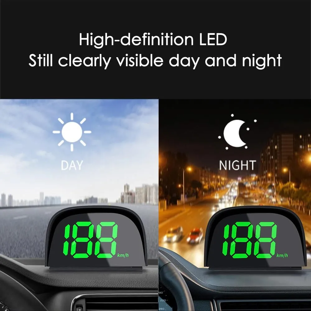 Car GPS HUD Speedometer Display Speed Meter Car Digital Headup Display KMH driving speed Global Position System Universal thumbnail 5
