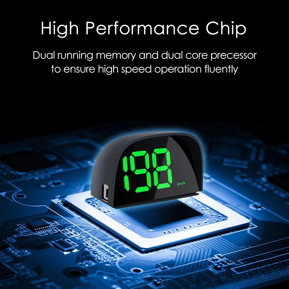 Car GPS HUD Speedometer Display Speed Meter Car Digital Headup Display KMH driving speed Global Position System Universal thumbnail 4