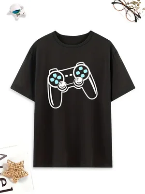 Game controller pajama set, comfortable summer homewear thumbnail 3