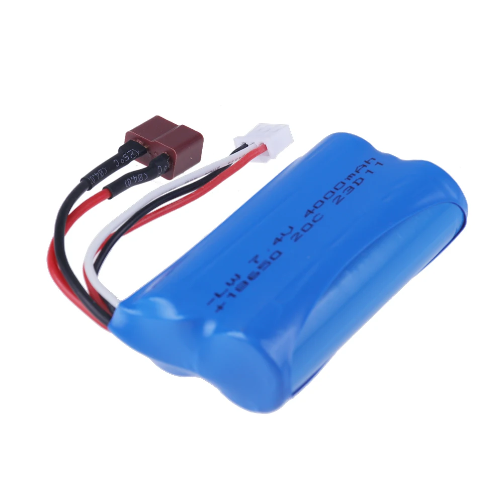 2S 7.4V 4000mAh 18650 Li-ion Battery for 144001 12428 12423 SCY-16101 SCY-16102 SCY-16103 SCY-16201 SCY-16301 RC Car Truck thumbnail 4