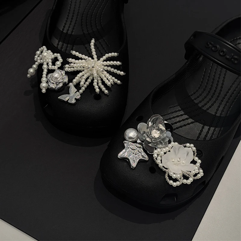 Colorful flowers Shoe Charms Set DIY Sunflower Shoe Decoration Fashionable Detachable Shoe Buckles 1Set thumbnail 6