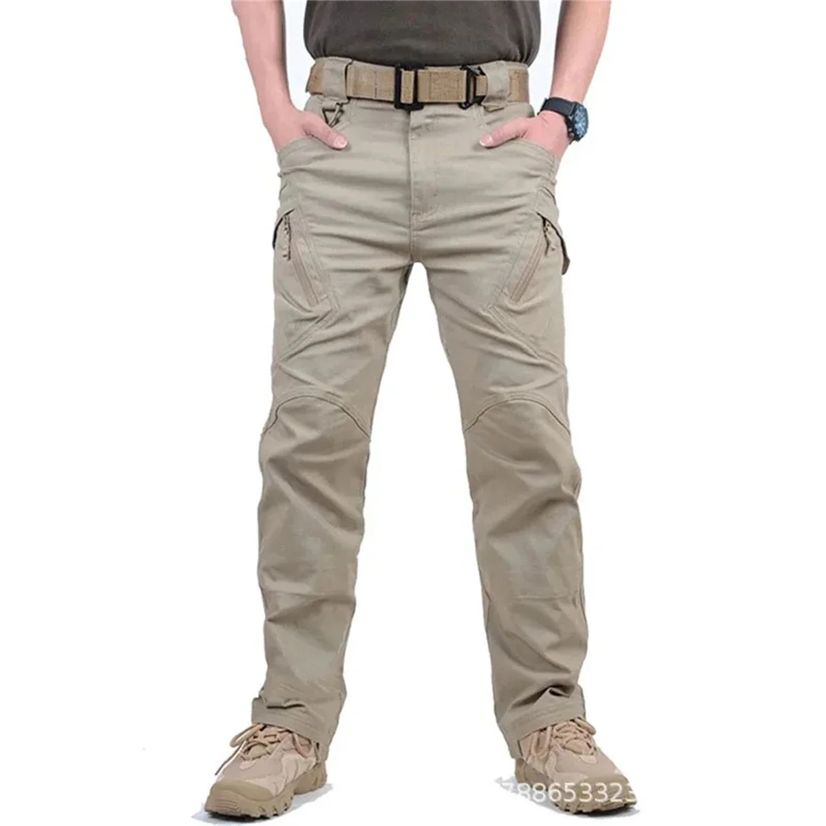 Plus Size Mens Tactical Pants Multiple Pocket Elasticity Military Urban Commuter Tacitcal Trousers Men Waterproof Cargo Pants QC thumbnail 3