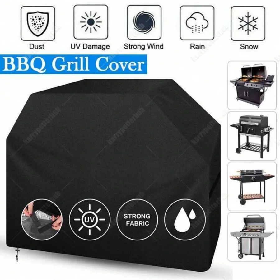 210D Oxford Fabric BBQ Cover Waterproof Outdoor Grill Protector Dustproof thumbnail 6