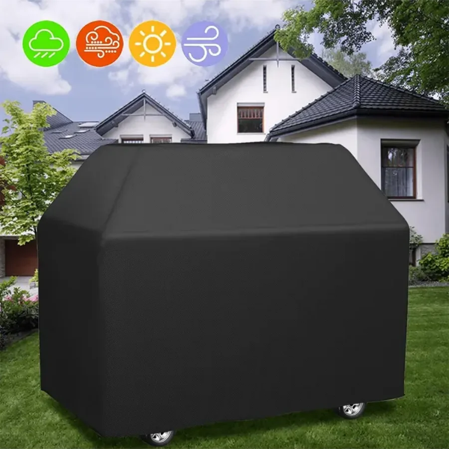 210D Oxford Fabric BBQ Cover Waterproof Outdoor Grill Protector Dustproof thumbnail 2