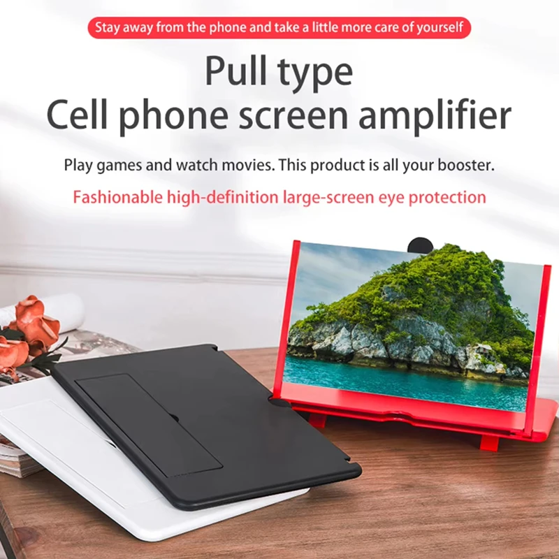 10/12 inch Multi Functional HD Amplifier Mobile Phone Screen Amplifier HD Screen Magnifying Glass Anti Blue Light Eye Protection thumbnail 2