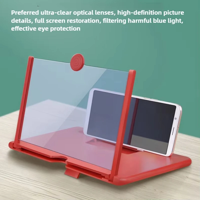 10/12 inch Multi Functional HD Amplifier Mobile Phone Screen Amplifier HD Screen Magnifying Glass Anti Blue Light Eye Protection thumbnail 4
