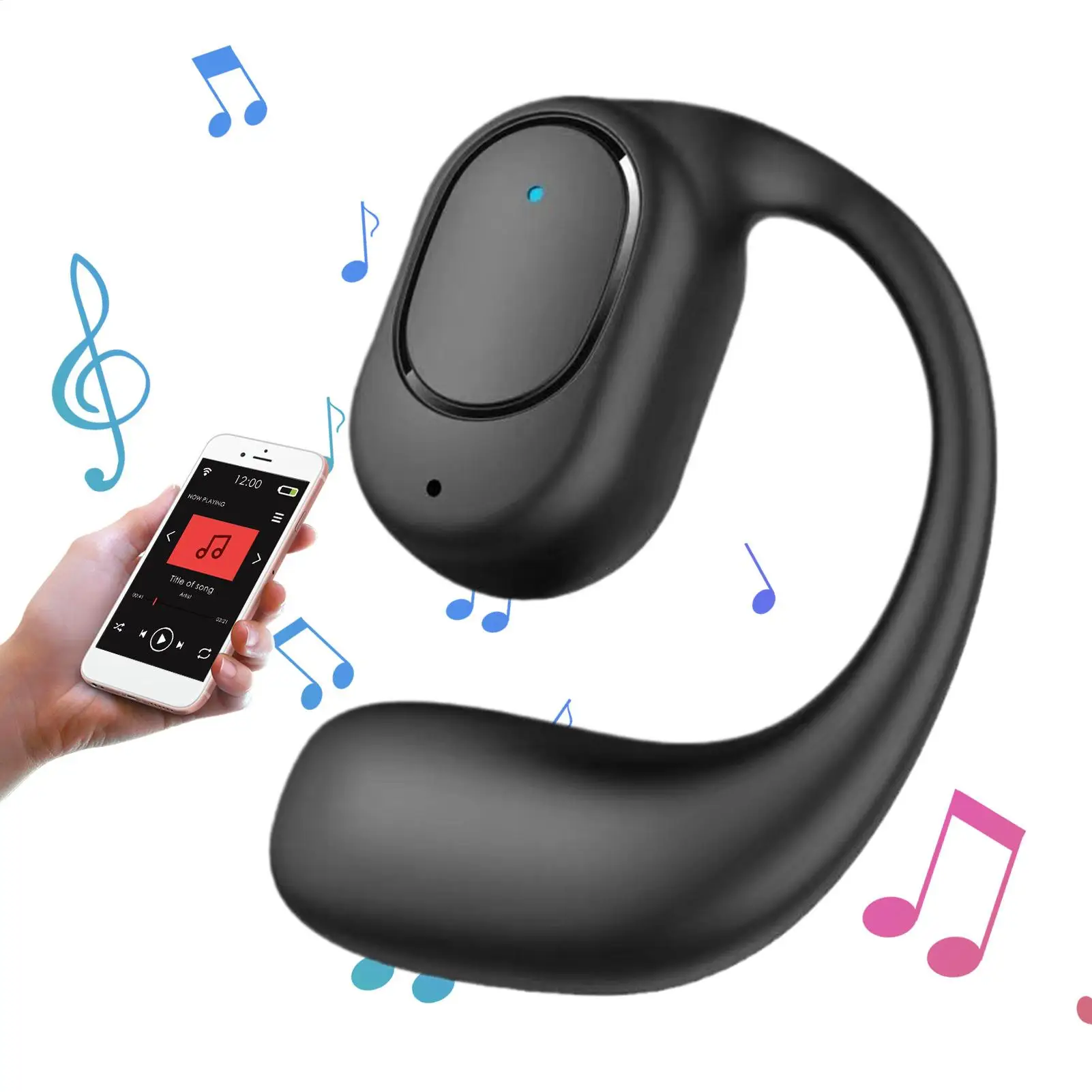 Wireless Over Ear Earbud Open-Ear Headphone with Water Resistance Long-Lasting Battery Earphone  for Running Cycling Driving thumbnail 5