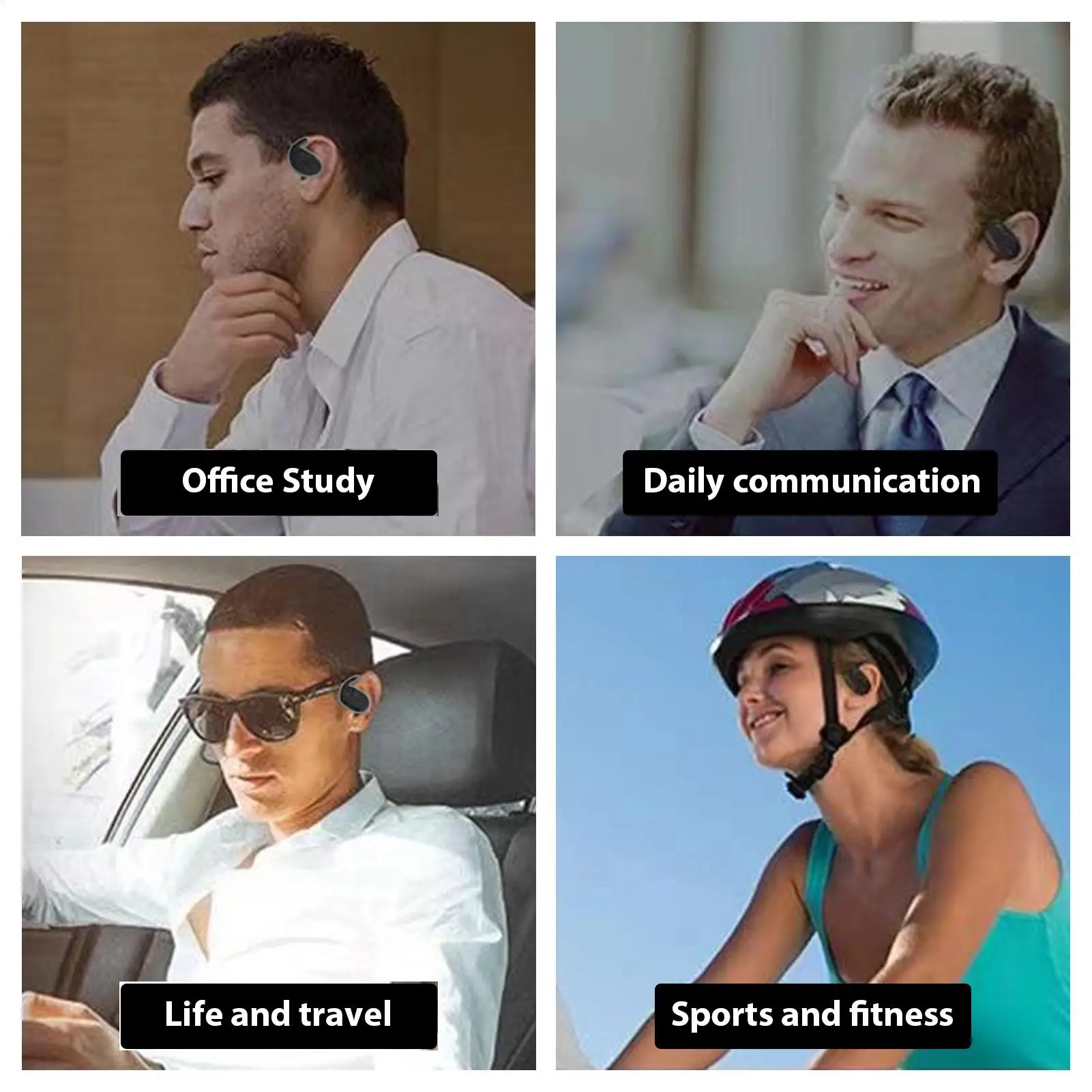 Wireless Over Ear Earbud Open-Ear Headphone with Water Resistance Long-Lasting Battery Earphone  for Running Cycling Driving thumbnail 6